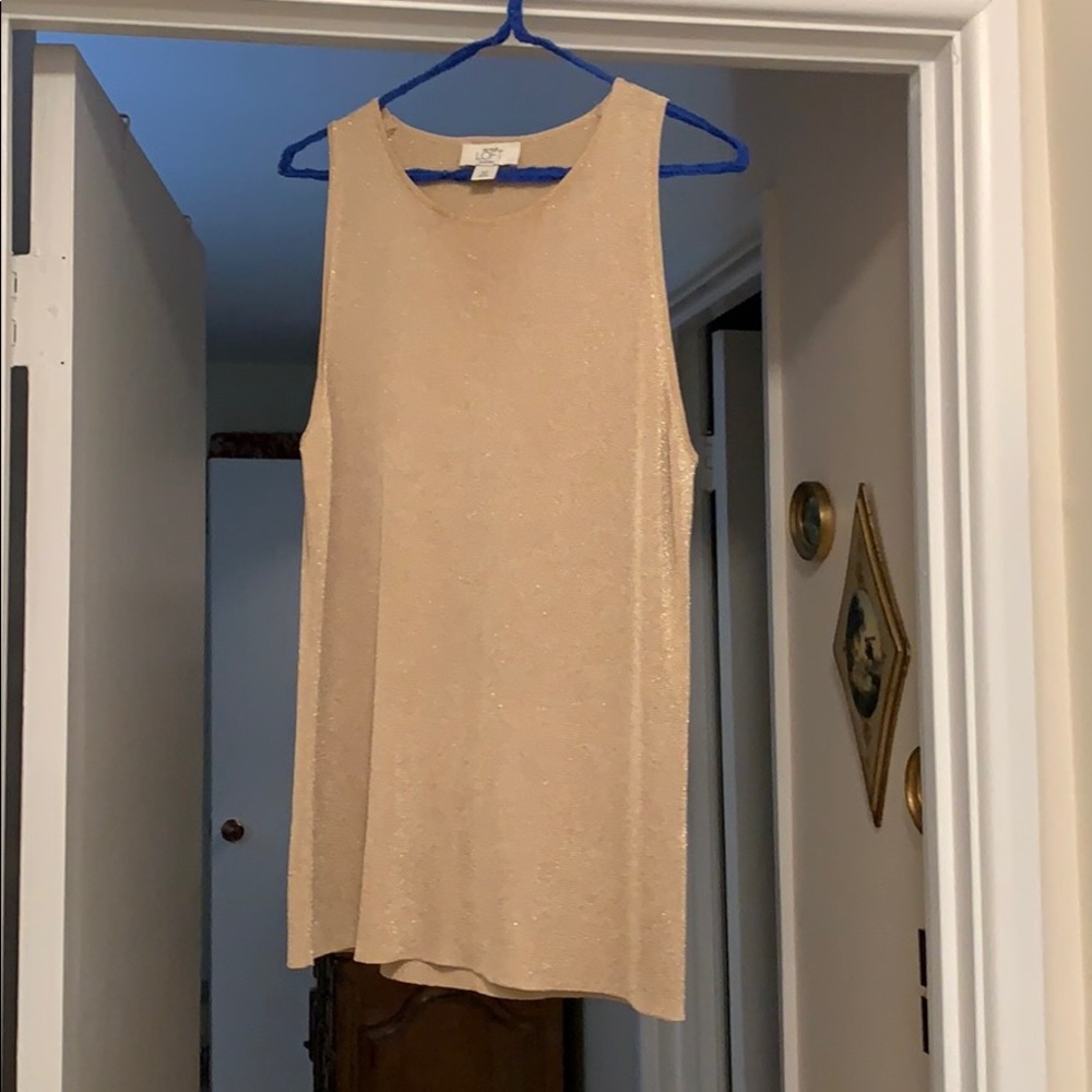 Gold tank top from Loft